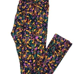 LuLaRoe Tall & Curvy Womens Leggings Multi Color